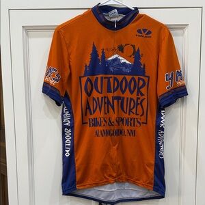 Voler Orange/Blue Men's cycling jersey. Outdoor Adventures, NM. large